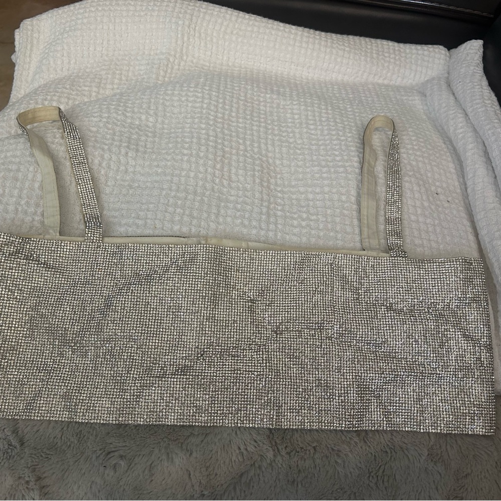 12th Tribe Silver Crop Top